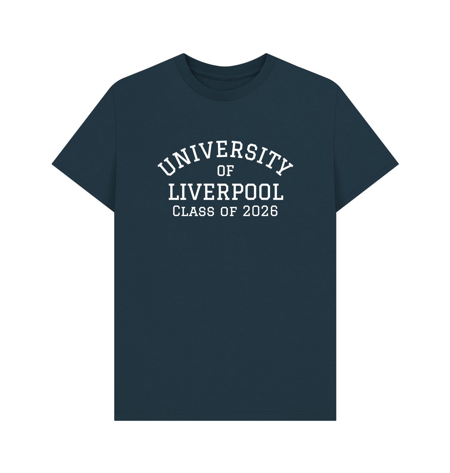 Denim Blue Printed T-shirt Front