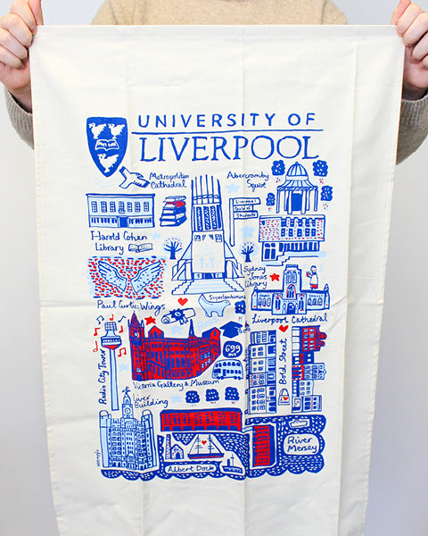 Julia Gash University of Liverpool Tea Towel