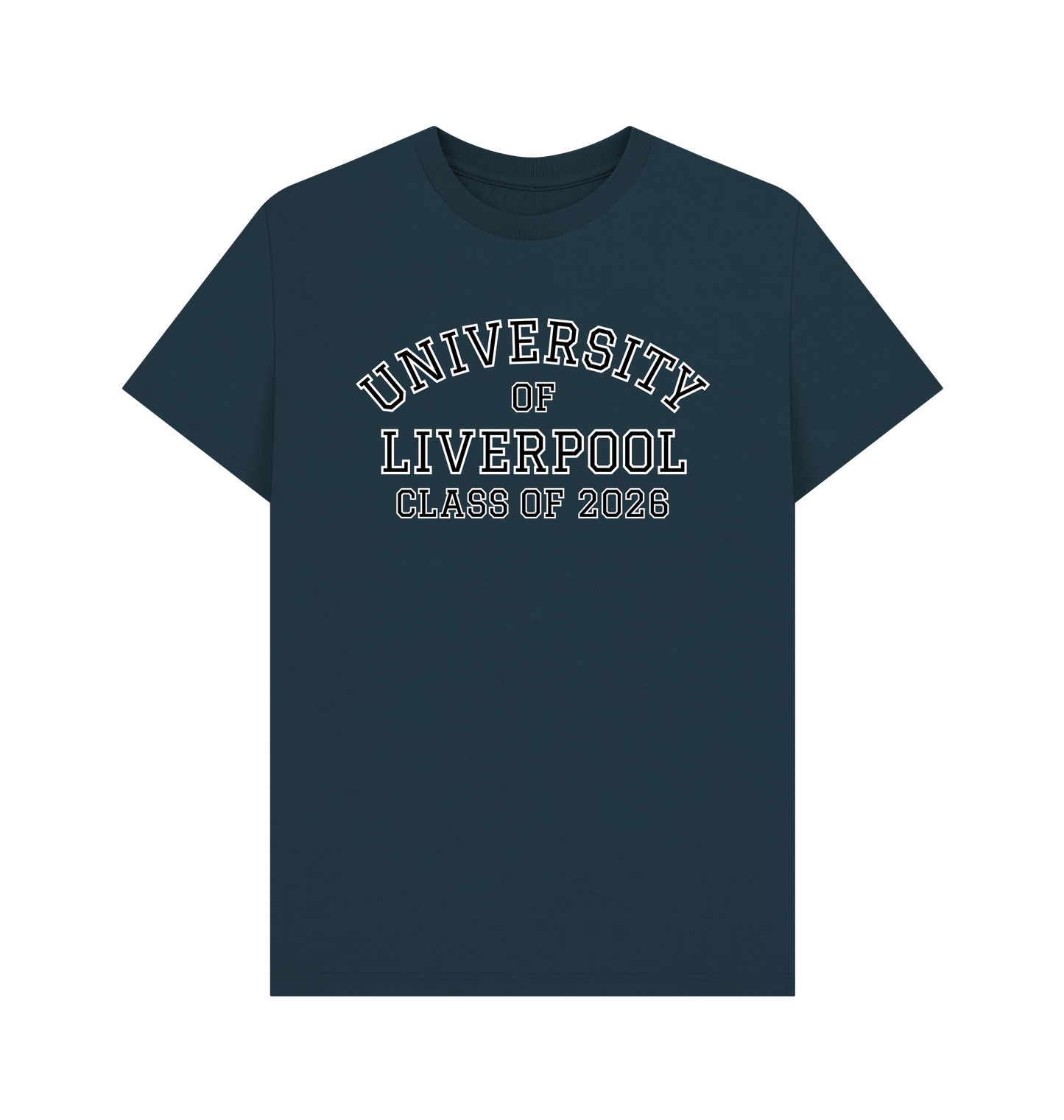 Denim Blue Printed T-shirt Front