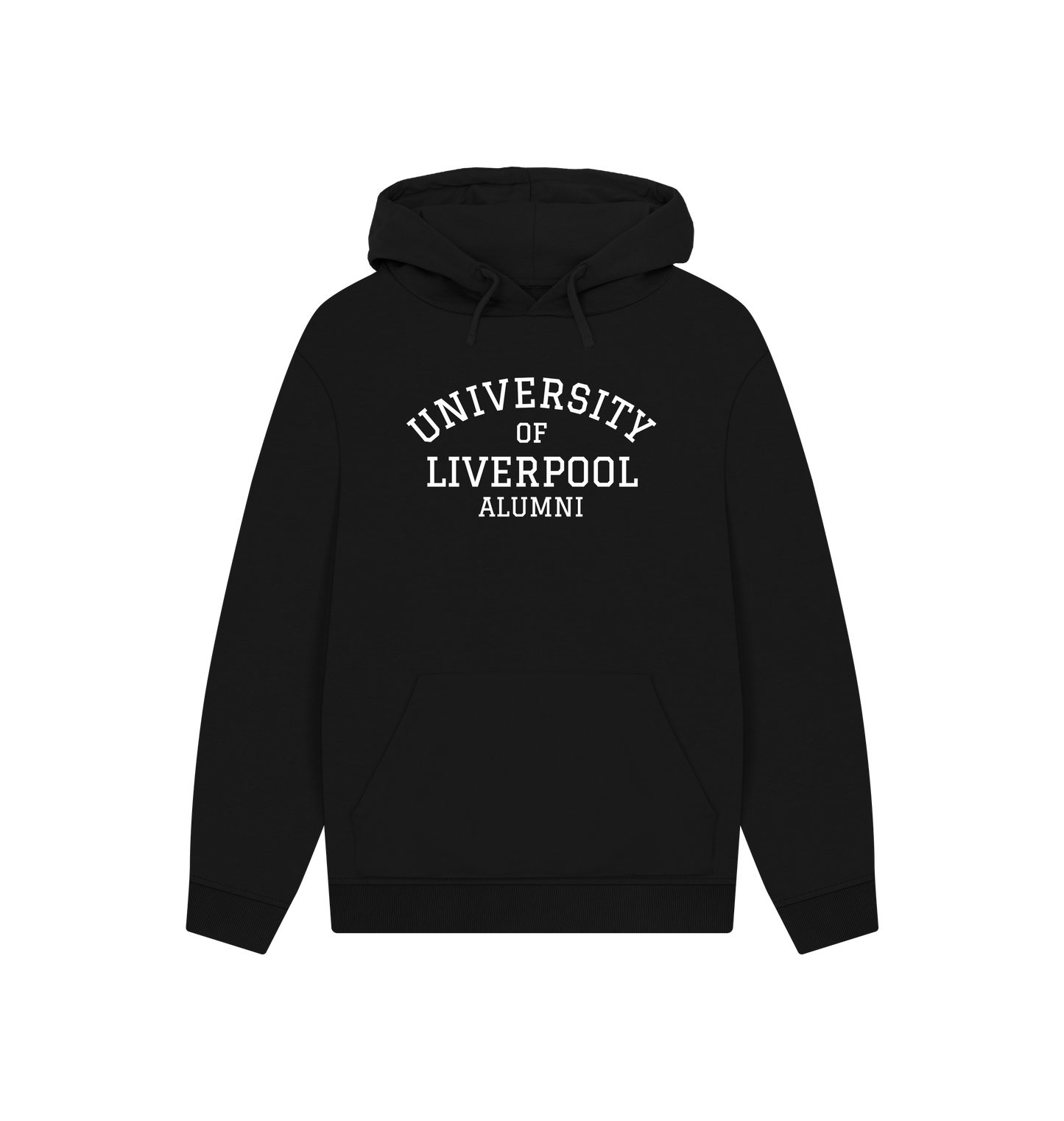 Black Printed Hoody Front