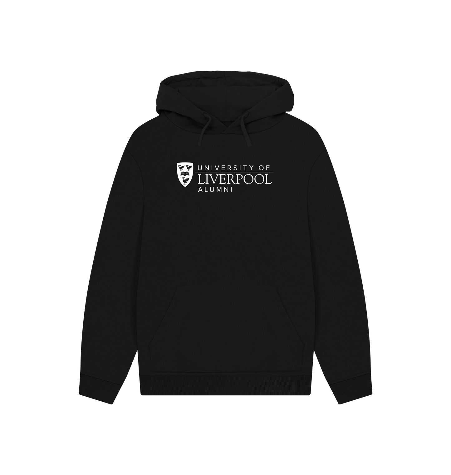 Black Printed Hoody Front