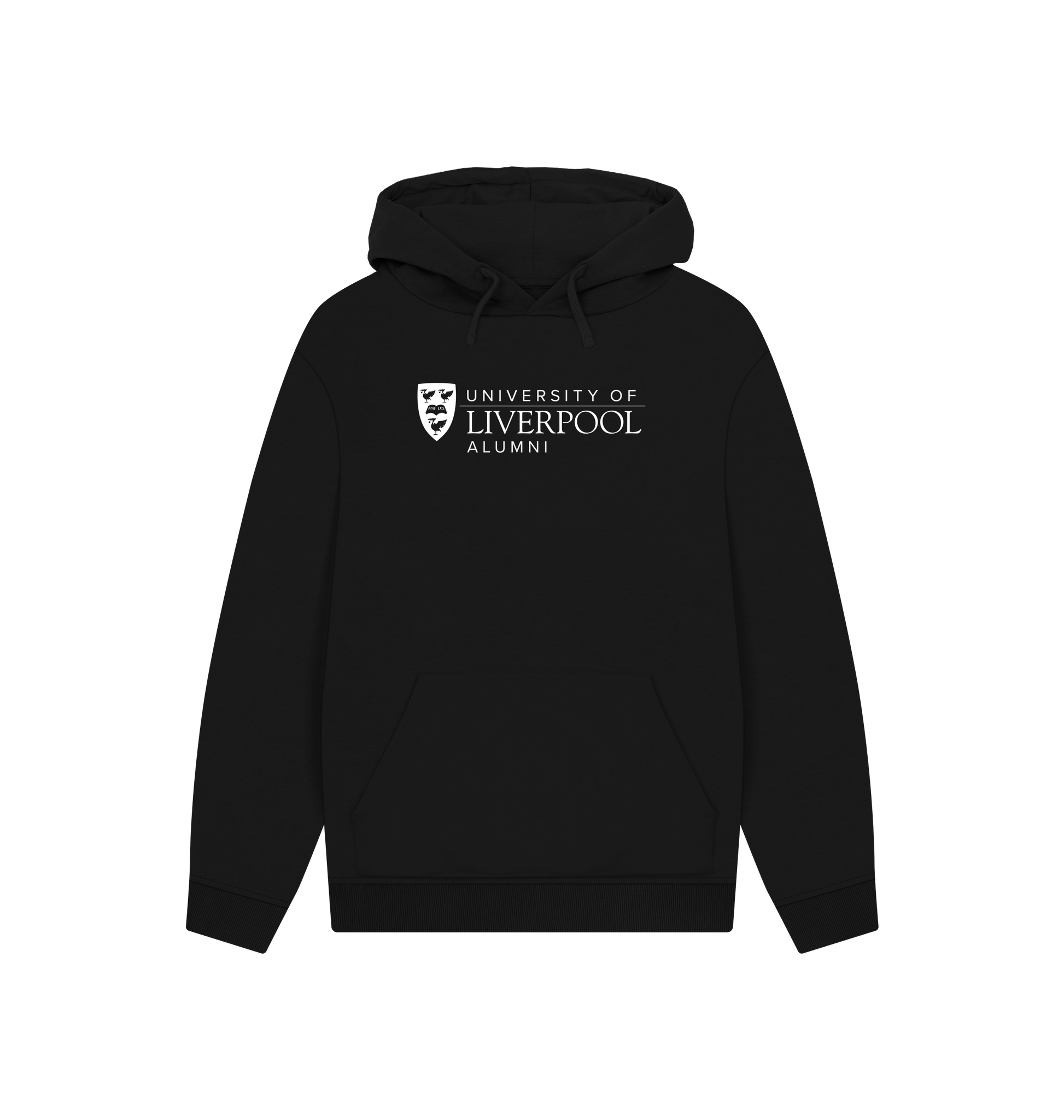 Black Printed Hoody Front