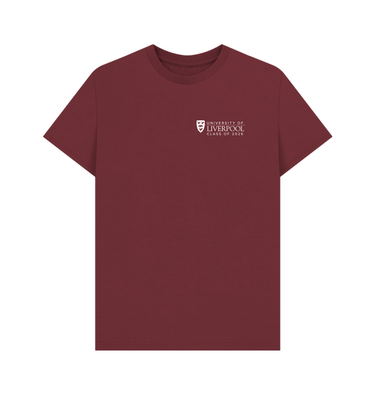 Red Wine Printed T-shirt Front