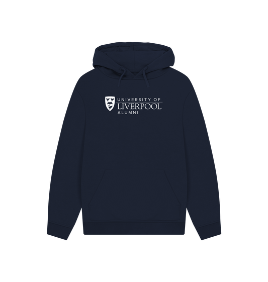 Navy Printed Hoody Front