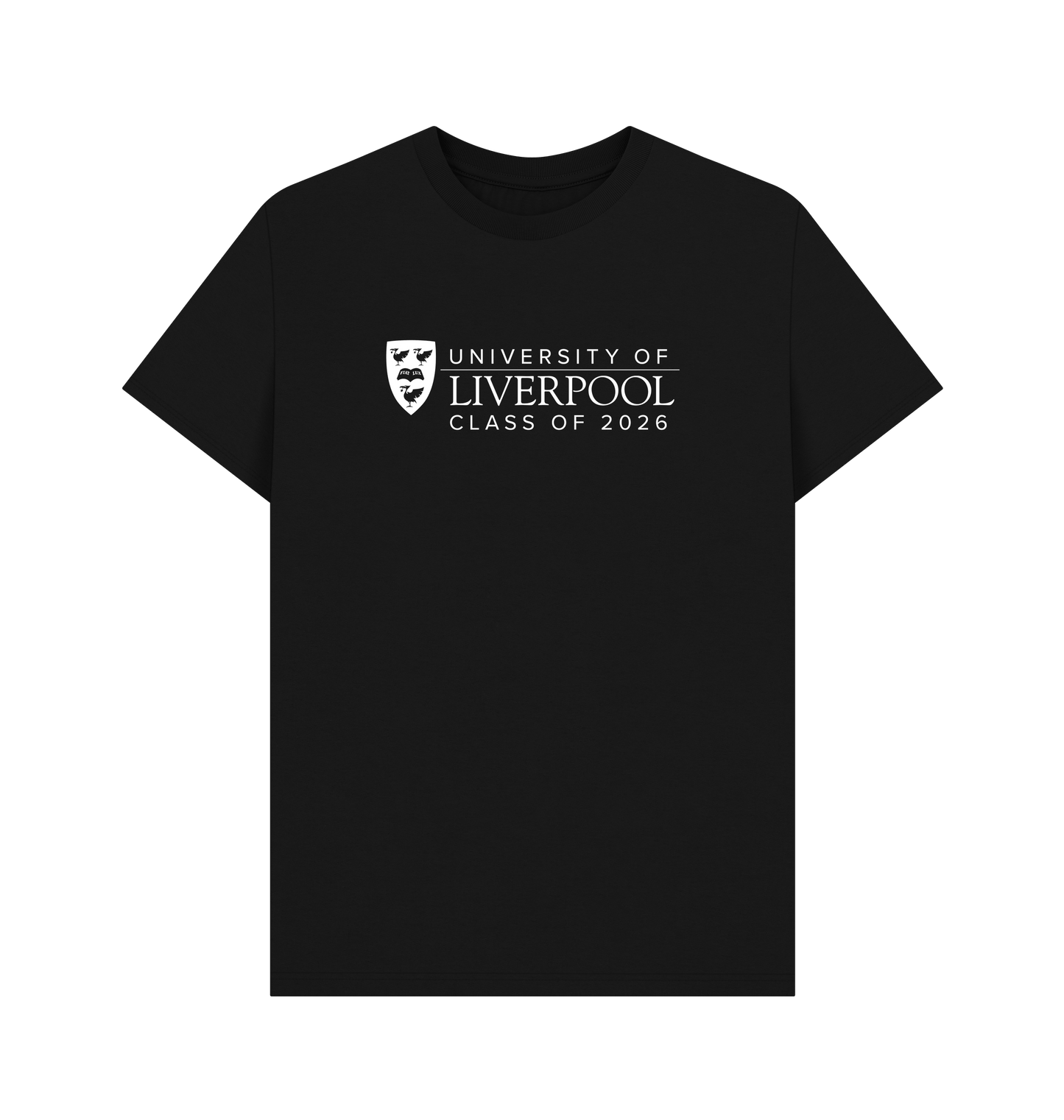 Black Printed T-shirt Front