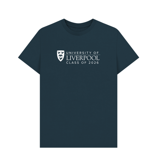 Denim Blue Printed T-shirt Front