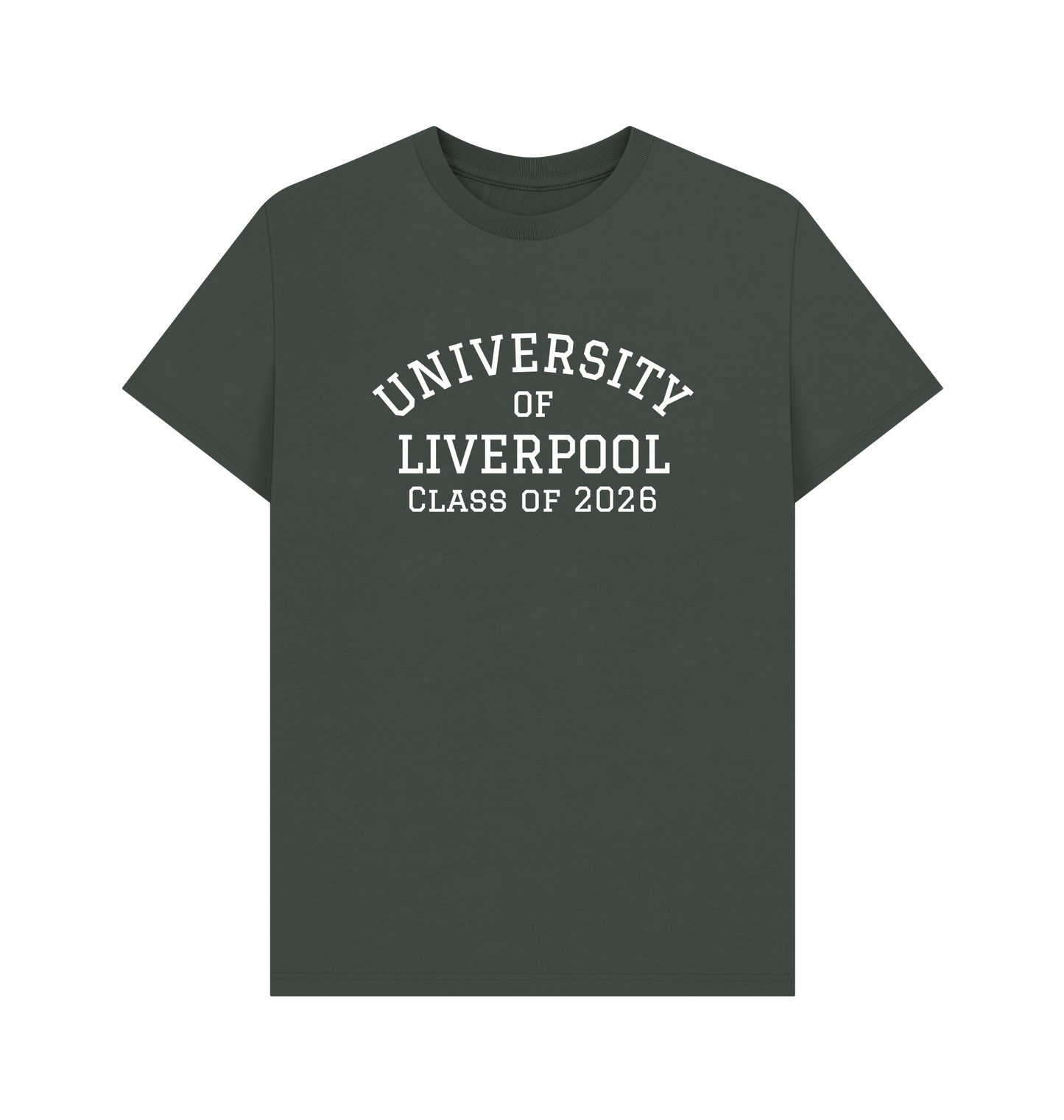 Dark Grey Printed T-shirt Front