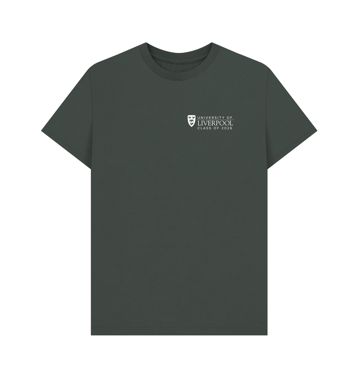 Dark Grey Printed T-shirt Front
