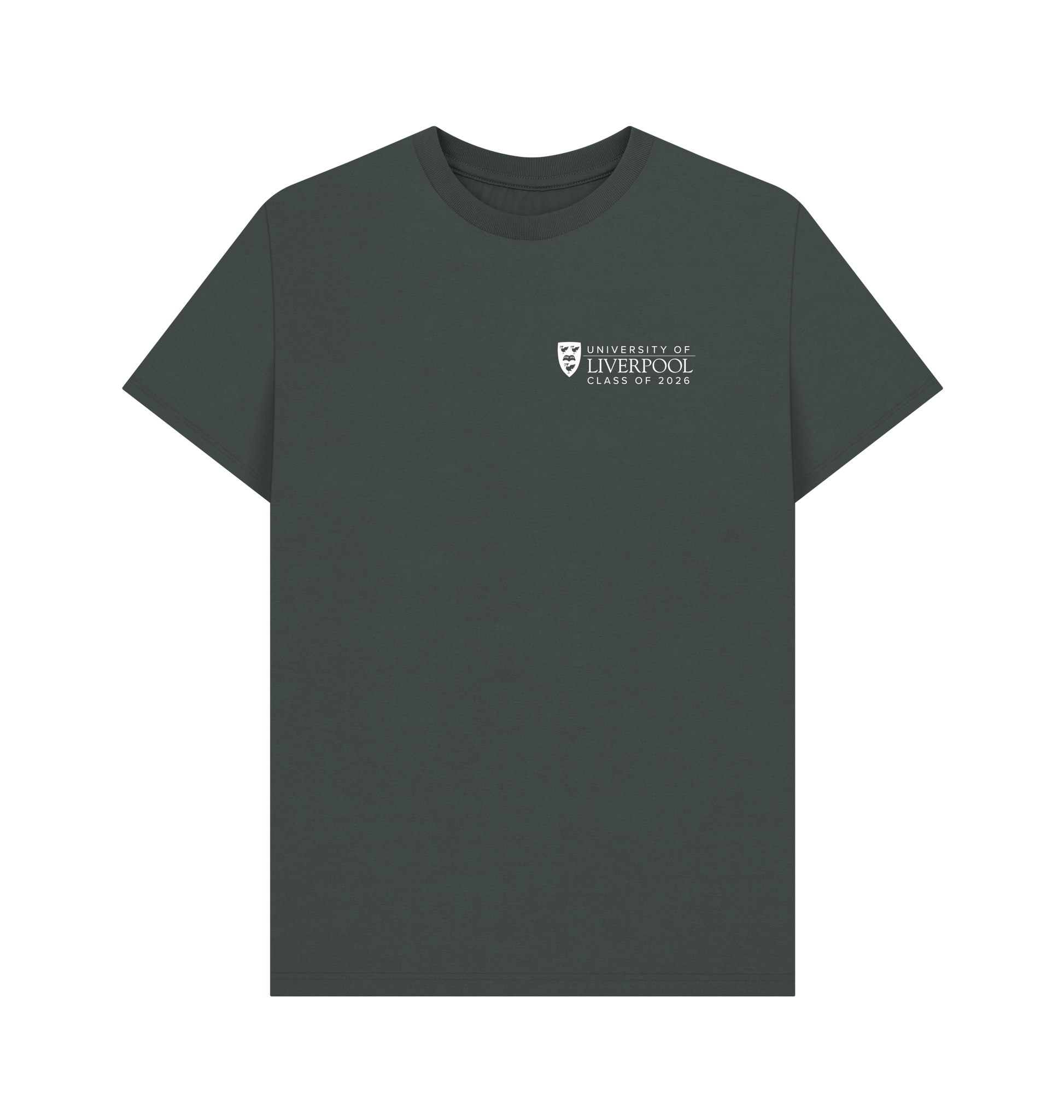 Dark Grey Printed T-shirt Front