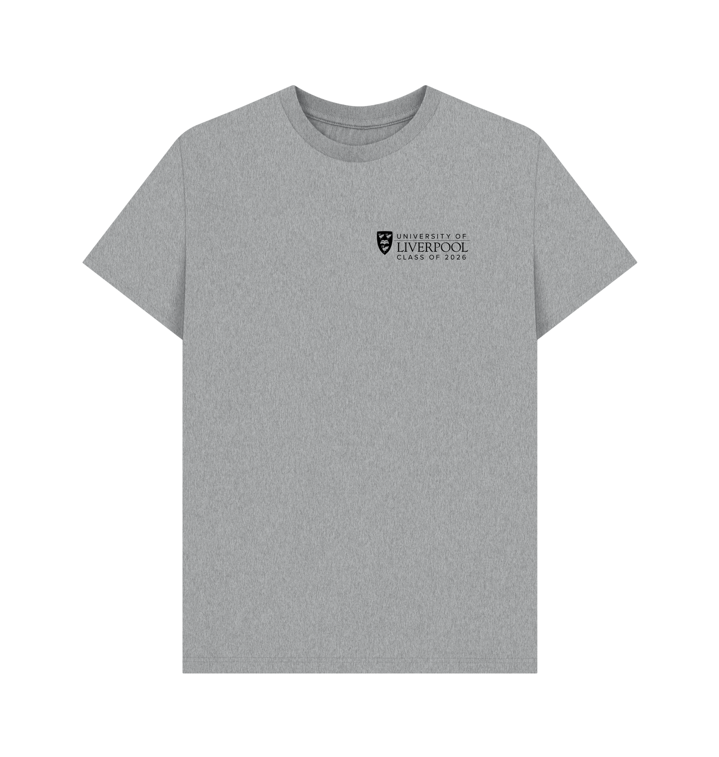 Athletic Grey Printed T-shirt Front