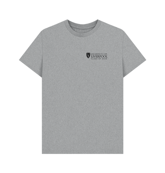 Athletic Grey Printed T-shirt Front