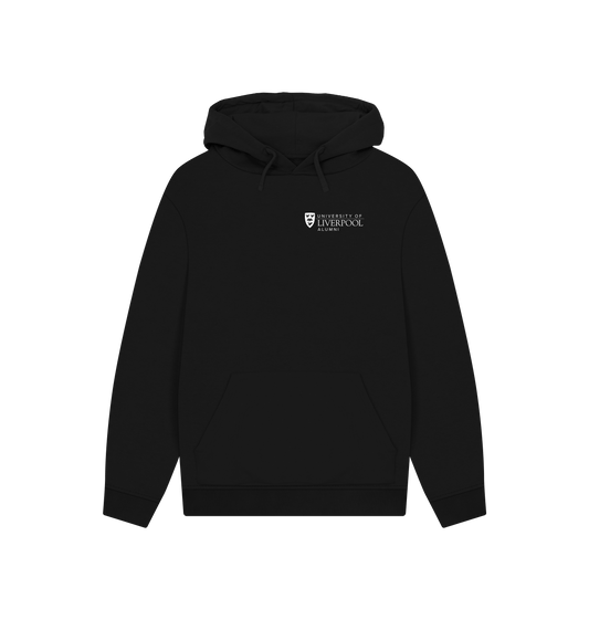 Black Printed Hoody Front