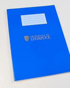 University of Liverpool Crested A4 Laminated Exercise book
