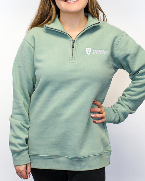 University of Liverpool Quater Zip Sweatshirts
