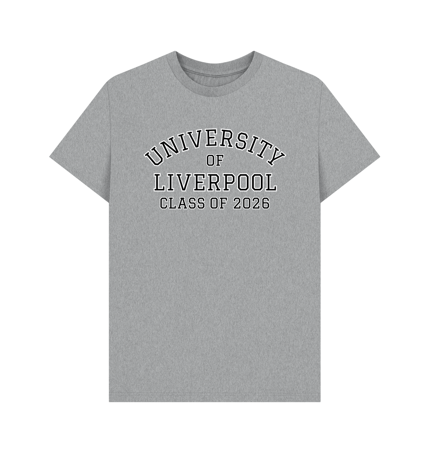 Athletic Grey Printed T-shirt Front