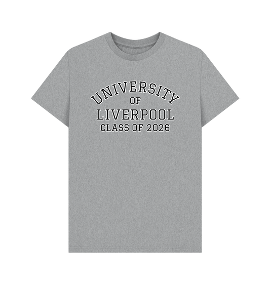 Athletic Grey Printed T-shirt Front