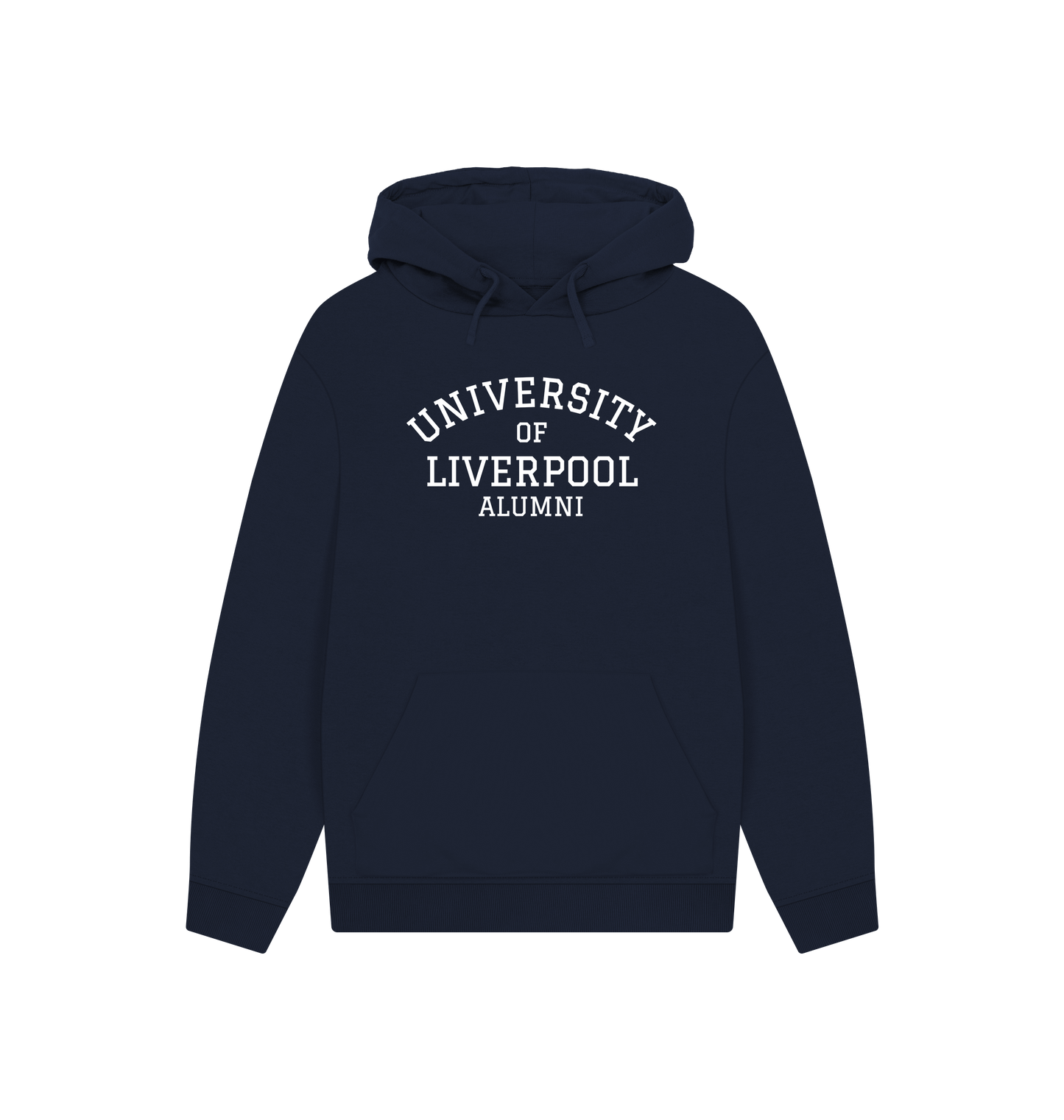 Navy Printed Hoody Front