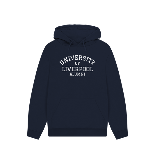 Navy Printed Hoody Front