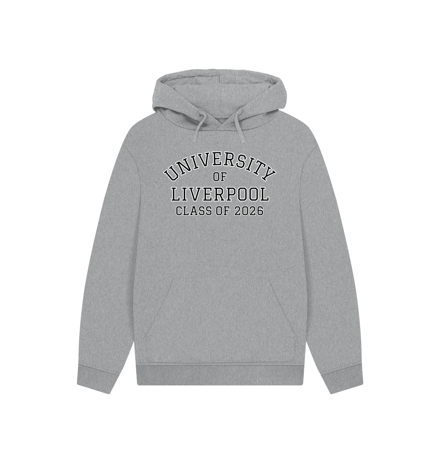Athletic Grey Printed Hoody Front