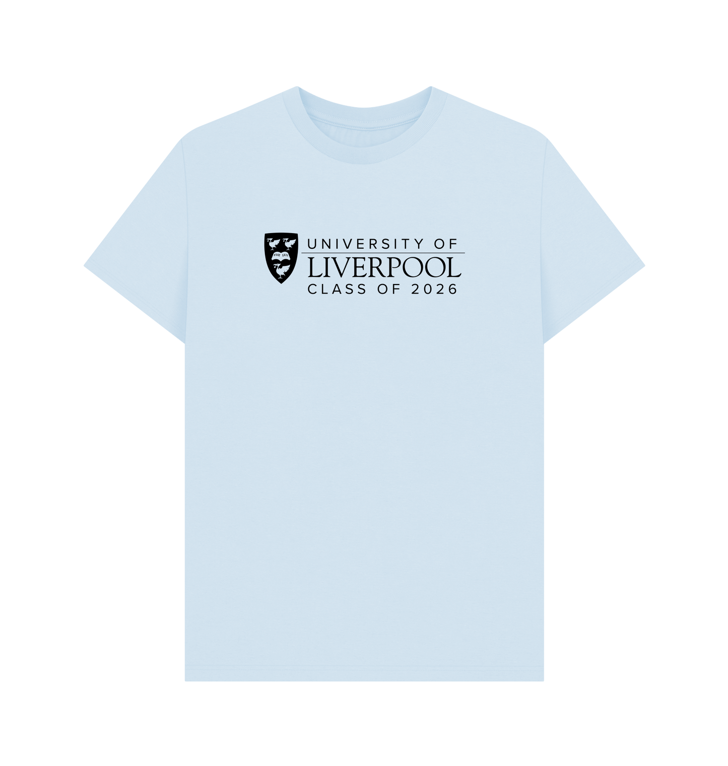 Sky Blue Printed T-shirt Front