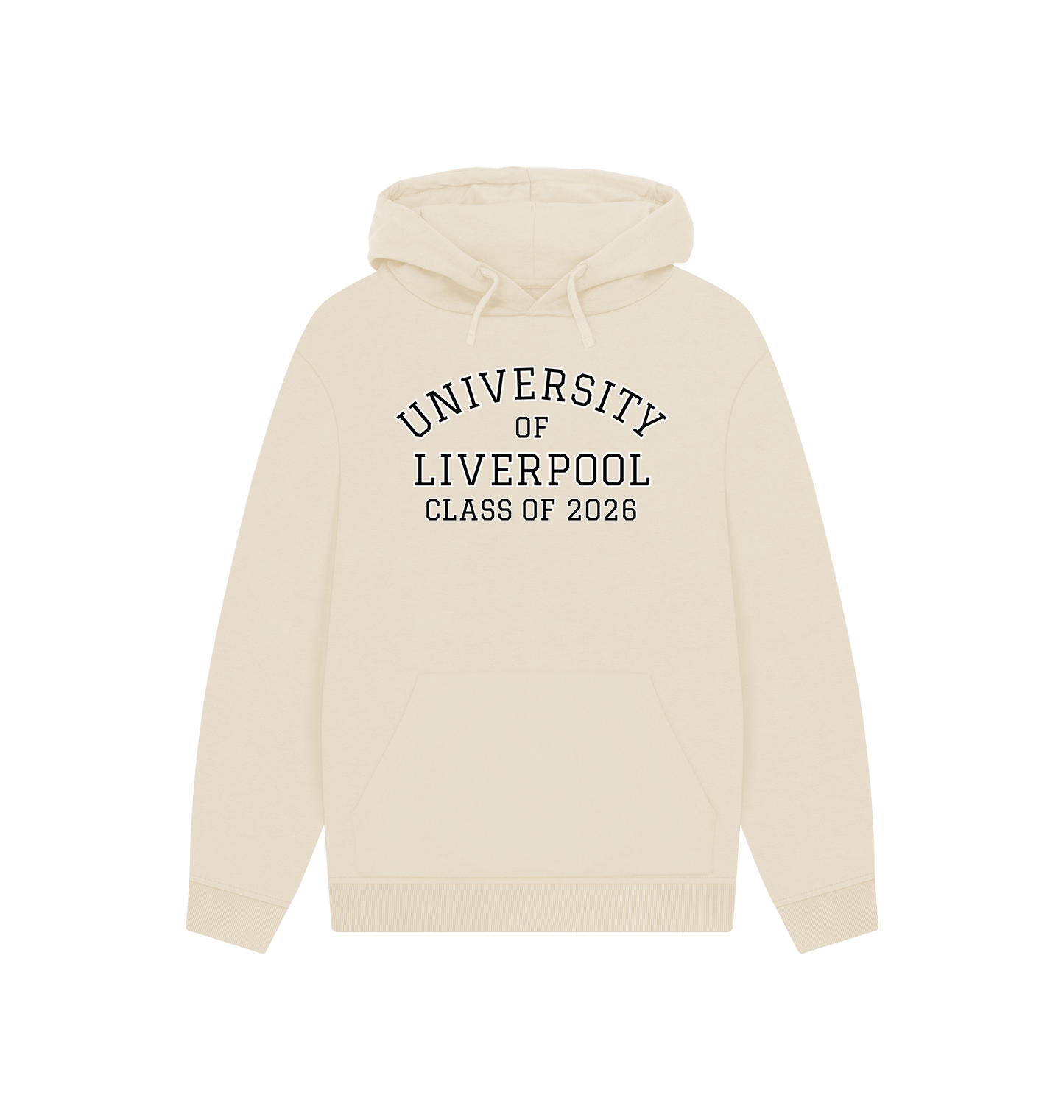 Oat Printed Hoody Front