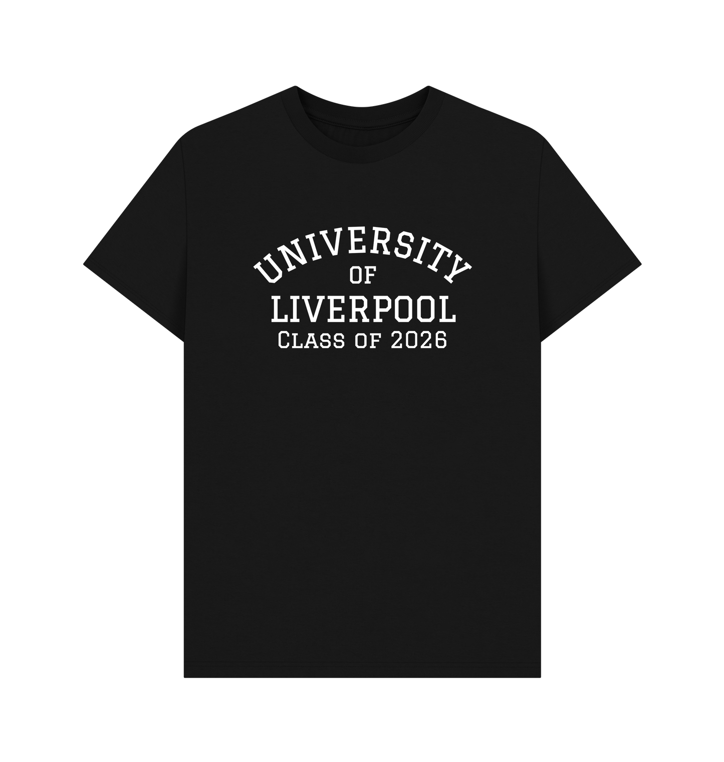 Black Printed T-shirt Front