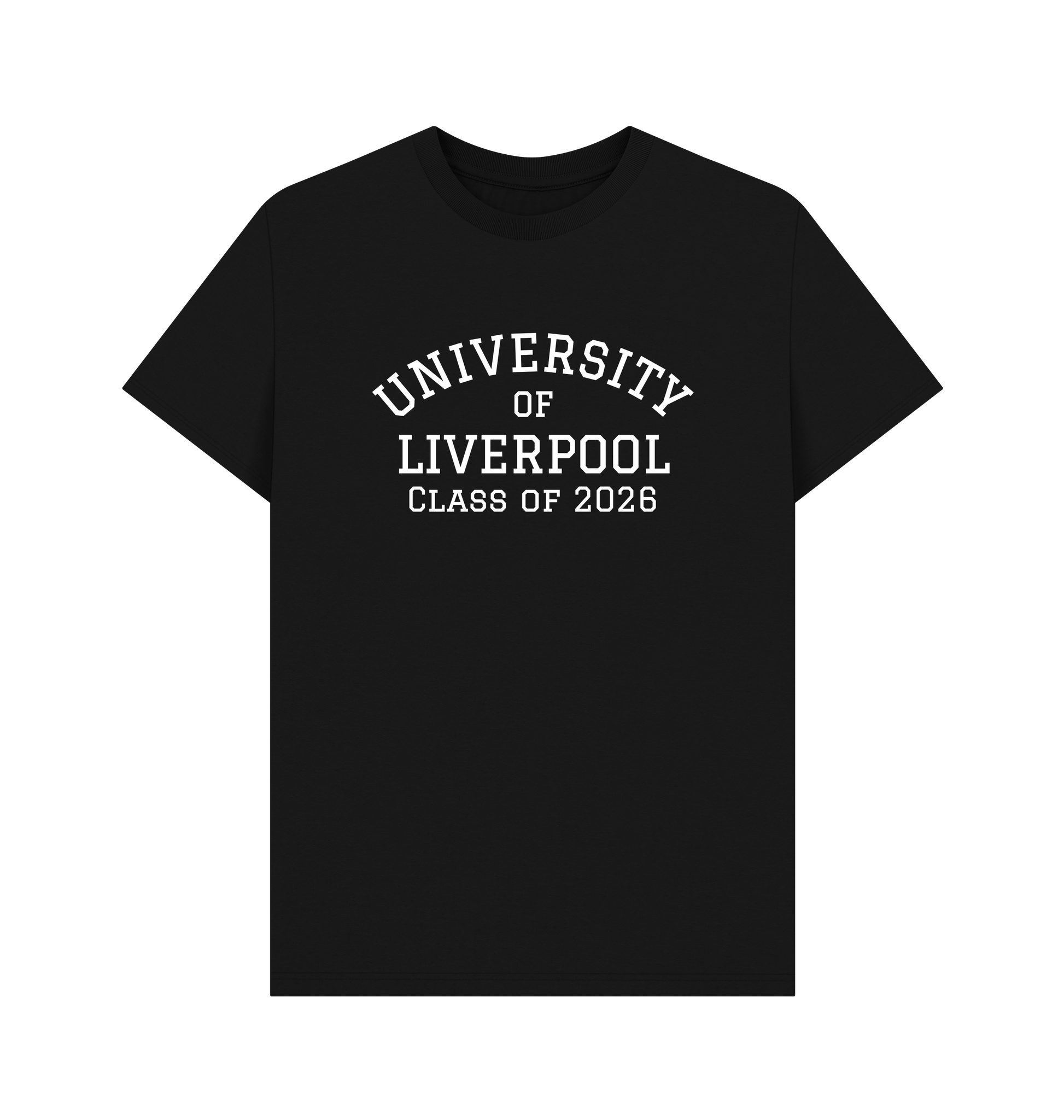 Black Printed T-shirt Front